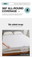 Protector de colchón impermeable con cremallera, Funda de colchón silenciosa suave y transpirable para cama individual o doble, tamaño Queen/King - details 10