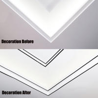 Línea de decoración de PVC autoadhesiva, Fondo de pared, borde, banda, techo, muebles, azulejo, hueco, pegatina, decoración, cinta dorada, 10M - details 2