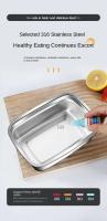 Placa fría para verduras de acero inoxidable 304, bento sellado y a prueba de fugas, refrigerador, congelador, aire acondicionado para acampar, exterior - details 4