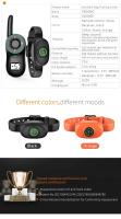 Collar de entrenamiento de descarga eléctrica para perros, dispositivo antiladridos con control remoto para mascotas, impermeable y a prueba de golpes, recargable, 400 m - details 6