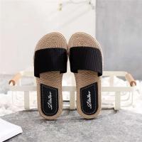 Sandalias de mujer informales con chanclas de cuerda de cáñamo, prendas de vestir, estilo étnico, novedad de verano - details 23