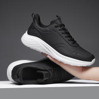 Zapatillas de deporte con amortiguación de cuero zapatos para correr casuales ligeros para hombres zapatos para hombres de otoño e invierno - details 9