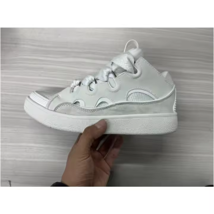 Hombre y mujer cuero patchwork con cordones deportivo casual zapatos vintage board - 1