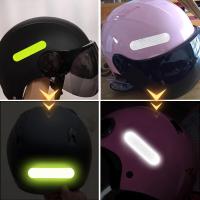 Tira de pegatinas reflectantes de colores para casco de motocicleta, marca de seguridad de advertencia, forma de llanta, tira reflectora de seguridad, accesorios - details 4