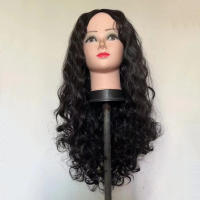 Peluca rizada negra para mujer, pelo de fibra resistente al calor, Cosplay, fiesta de disfraces, uso en vacaciones - details 6