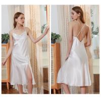 Camisón Con Correa Cruzada De Color Sólido Con Cuello De Una Palabra Para Mujer, Tirantes Medianos Y Largos Sin Espalda Sexy De Verano - details 17