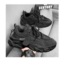 Zapatos De Deporte Para Hombre Moda Callejera Ligeros Y Cómodos Zapatillas De Gimnasio Con Cordones Blanco Plataforma Entrenadores - details 16