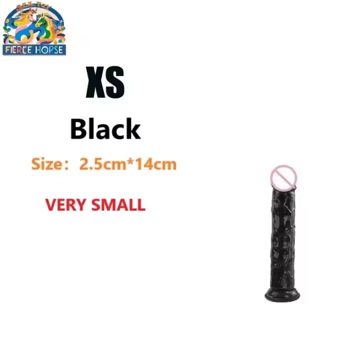 Dildo Realista Negro Estimulación de Vagina y Rectum para Adultos Masajeador de Placer para Parejas - 1
