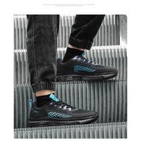 2025 nuevos zapatos de hombre de gran tamaño, estilo deportivo de malla transpirable, parte inferior gruesa, altura aumentada, zapatos para correr de moda urbana - details 15
