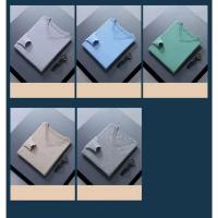 Suéter grueso de Cachemira para Hombre, ropa clásica cálida con cuello en V, Jersey de otoño e invierno, 4XL - details 7
