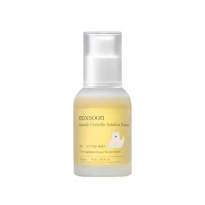 Mixsoon Soondy Centella Asiatica Esencia hidratante y calmante instantánea para pieles irritadas y sensibles para el cuidado de la piel coreano para vidrio - 1