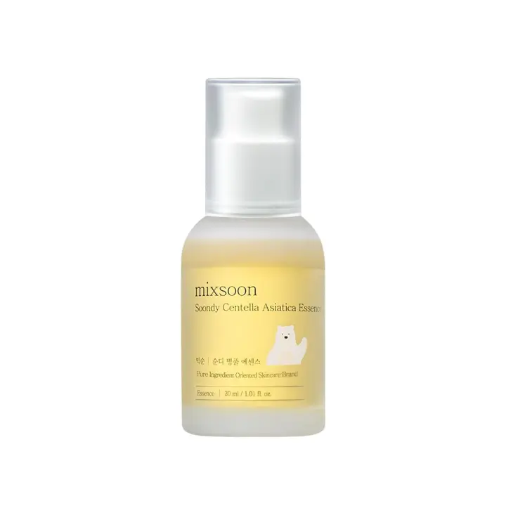 Mixsoon Soondy Centella Asiatica Esencia hidratante y calmante instantánea para pieles irritadas y sensibles para el cuidado de la piel coreano para vidrio - 1