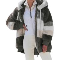 Chaqueta para mujer 2024 nuevo Otoño Invierno cálido bolsillo de felpa ropa informal con capucha abrigo suelto para mujer - details 24