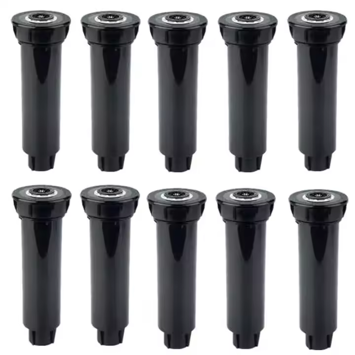 Aspersor emergente de 10 piezas, herramienta para césped, cabezal rociador para suministros de jardín, equipo de riego de 360 grados, aspersor de engranajes - 1