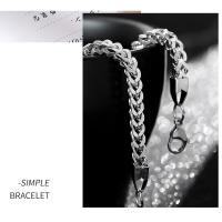 Pulsera de acero inoxidable para hombre Diseño positivo y negativo, estilo hip-hop punk, sensación superior sencilla y dominante, estilo cubano, ideal para regalo - details 8