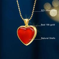 Colgante de Pulsera de Oro 18K 5D Genuino Diseño de Corazón Rojo Joyería de Alta Calidad - details 1