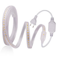 Tira de luces LED impermeable, 220V, 2835, alto brillo, 120led/m, Flexible, para cocina, jardín al aire libre, con enchufe de la UE - details 1