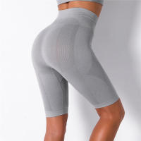Pantalones cortos de entrenamiento para mujer, cinco puntos para fitness, ropa de gimnasio, pantalones cortos de yoga sin costuras - details 8