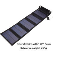 Cargador de Batería de Panela Solar Plegable y Portátil de 15W A Prueba de Agua y Polvo Salida USB - details 5