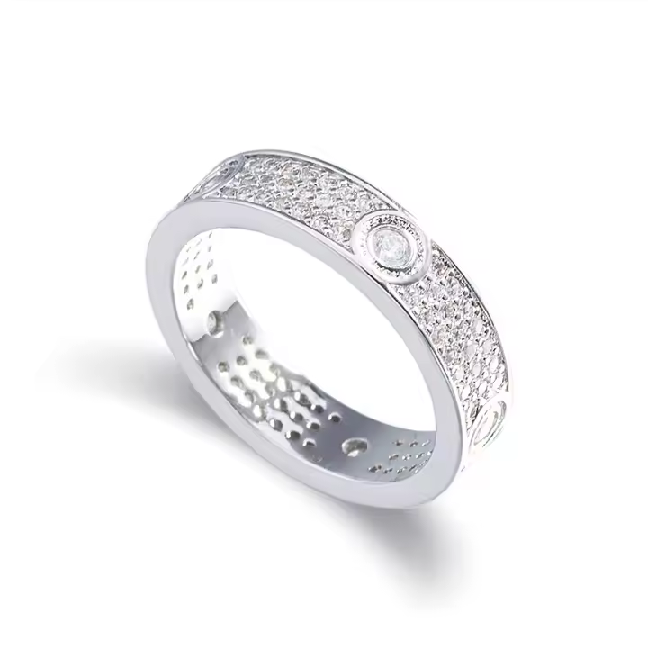 Pulsera de Acero Inoxidable Pulido para Mujer con Cadena incrustada de circonitas, Regalo de cumpleaños, Boda, Compromiso - 1