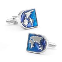 Gemelos con mapa del mundo para hombre IGame, hechos de material de latón de alta calidad, diseño de globo azul, regalo - details 5