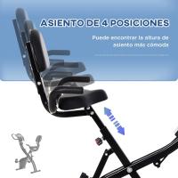 Bicicleta de Ejercicio Plegable Regulable en Altura Resistencia Magnética Ajustable Pantalla LCD - details 3