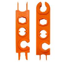 Juego de llaves de combinación de material plástico compuesto, instalación de llave Solar de extracción, color naranja y negro, 2 pares - details 7