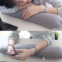 Almohada de viaje para el cuello en forma de U para el hogar, almohada de espuma con partículas suaves y flexibles, diseño de hebilla, almohada Lumbar para siesta de estilo japonés - details 1