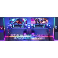 BEXEVUE Escritorio Gaming con LED