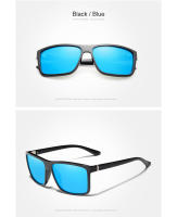 KINGSEVEN-Gafas de sol polarizadas TR90 para hombre y mujer, lentes cuadradas con espejo, accesorios - details 7