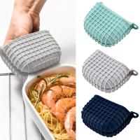 Guantes de silicona resistentes al calor, manoplas antideslizantes para horno, cocina, antiquemaduras, Clip de mano, bandeja, plato, tazón, soporte, aislamiento para hornear - details 1