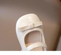 Zapatos de cuero para niñas, calzado de estilo coreano con fondo suave y pajarita, planos versátiles y elegantes, novedad de otoño, 2024 - details 13