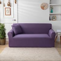 Funda de Sofá de Poliéster Elástica Antideslizante Cubierta Protectora para Muebles para Dormitorio, Oficina, Sala de Estar Incluye Cojín de Imitación - details 5