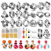 Cortadores de arcilla polimérica para fabricación de joyas, juego de moldes de cerámica de Navidad, Mini accesorios de diseñador, suministros de bricolaje, herramientas - details 3