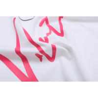 Nueva colección de verano con logotipo impreso frontal, camiseta deportiva de algodón puro con cuello redondo para hombre, camisa informal de estilo básico para pareja - details 5