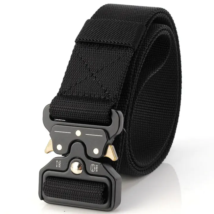 Cinturón de Nailon de Lona para hombre, cinturón táctico multitifción de gran tamaño, 150, 170cm, para Caza al Aire Libre, Combate y supervivencia - 1