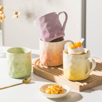 Taza de alto valor taza de agua de cerámica 2025 nueva taza de pareja de viento crema taza de café de desayuno creativa para niñas - details 1