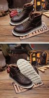 Botas de hombre de alta gama, estilo herramienta, de cuero vacuno de primera capa. - details 12