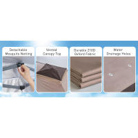 Amada Gazebo de 13 x 13, bolsa con cubierta para tienda de campaña con ruedas de un solo empuje, toldo emergente con red para patio, fiesta, patio trasero, 3 velocidades - details 5