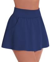 Falda de Tenis de cintura alta Retro Simple a la moda, falda de Tenis deportiva para Yoga con bolsillo, pantalones forrados antibrillo, falda de Tenis para mujer - details 3