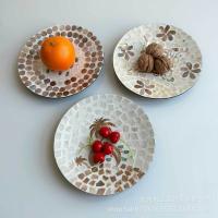 Plato de fruta de cáscara, bandeja de frutas secas, bandeja de almacenamiento decorativa, bandeja de adorno de pavo real elefante. - details 10