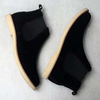2025 Botas de ante italiano para hombre, zapatos de cuero informales, estilo para caminar - details 4
