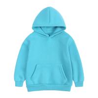 Sudadera con capucha gruesa de color sólido para niños, 95% algodón, 2 a 13 años, novedad - details 6