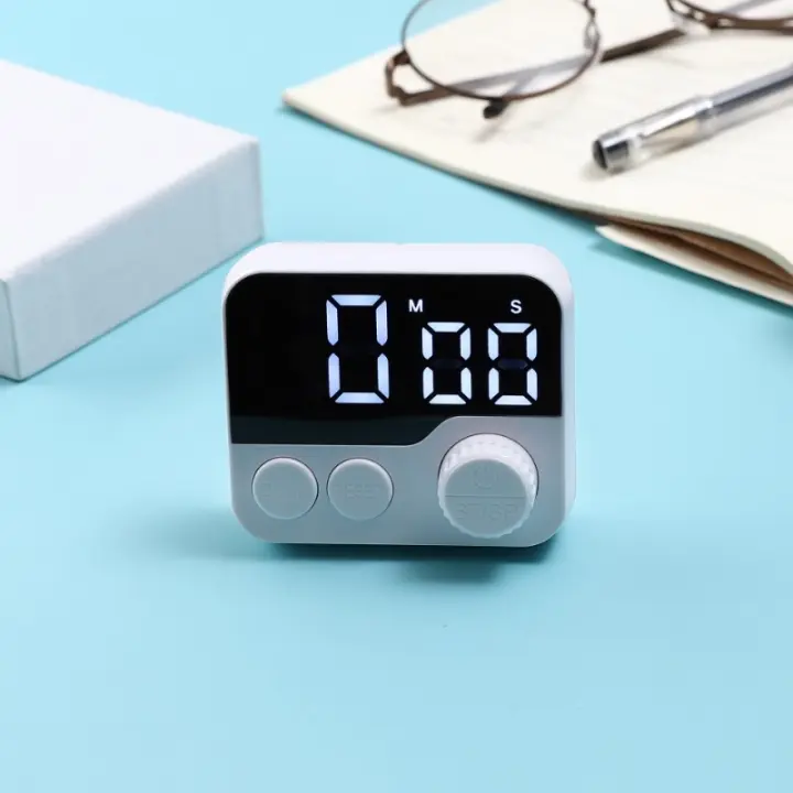 Temporizador Rotativo Multifunción Botón Magnético De Pie Cocina Recordatorio Estudiante Temporizador Electrónico Cuenta Atrás Hornear - 1