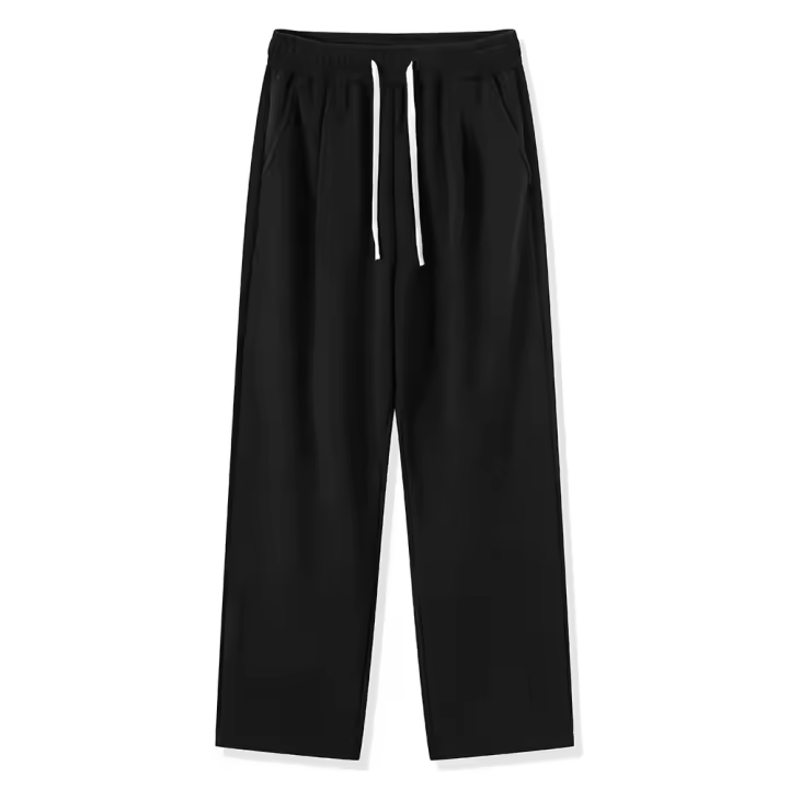 Pantalones Vaqueros para Hombre en Invierno Estilo Coreano, Forro Polar Grueso, Ajuste Suelto y Recto, Material de Terciopelo Térmico Informal - 1
