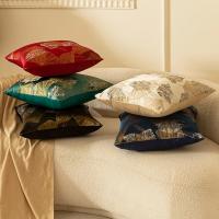 Fundas de Almohada Decorativas de Lujo para Sala de Estar Diseño de Hojas de Ginkgo Bronceado Dorado Estilo Nórdico para Sofá - details 9