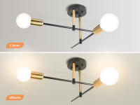 Lámpara Colgante LED Retro Chandelier E27 para Decoración del Hogar y Cocina Luz Interior Montado en Superficie Material Metal Estilo Art Deco - details 6