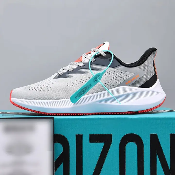 Zapatos de moda primavera nueva luna aterrizaje zapatillas para correr transpirable absorción de golpes zapatos de los hombres zapatillas de malla - 1