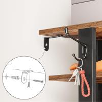 Zapatero, Estante Zapatero, Estantería para Zapatos, Mueble Zapatero de 8 Niveles, con 2 Ganchos, 50 x 28 x 113 cm, para Entrada, Dormitorio, Ahorra Espacio, Blanco - details 13