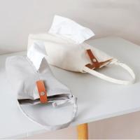 Caja de pañuelos de lona, soporte para servilletas, pañuelo, caja de cosméticos - details 3